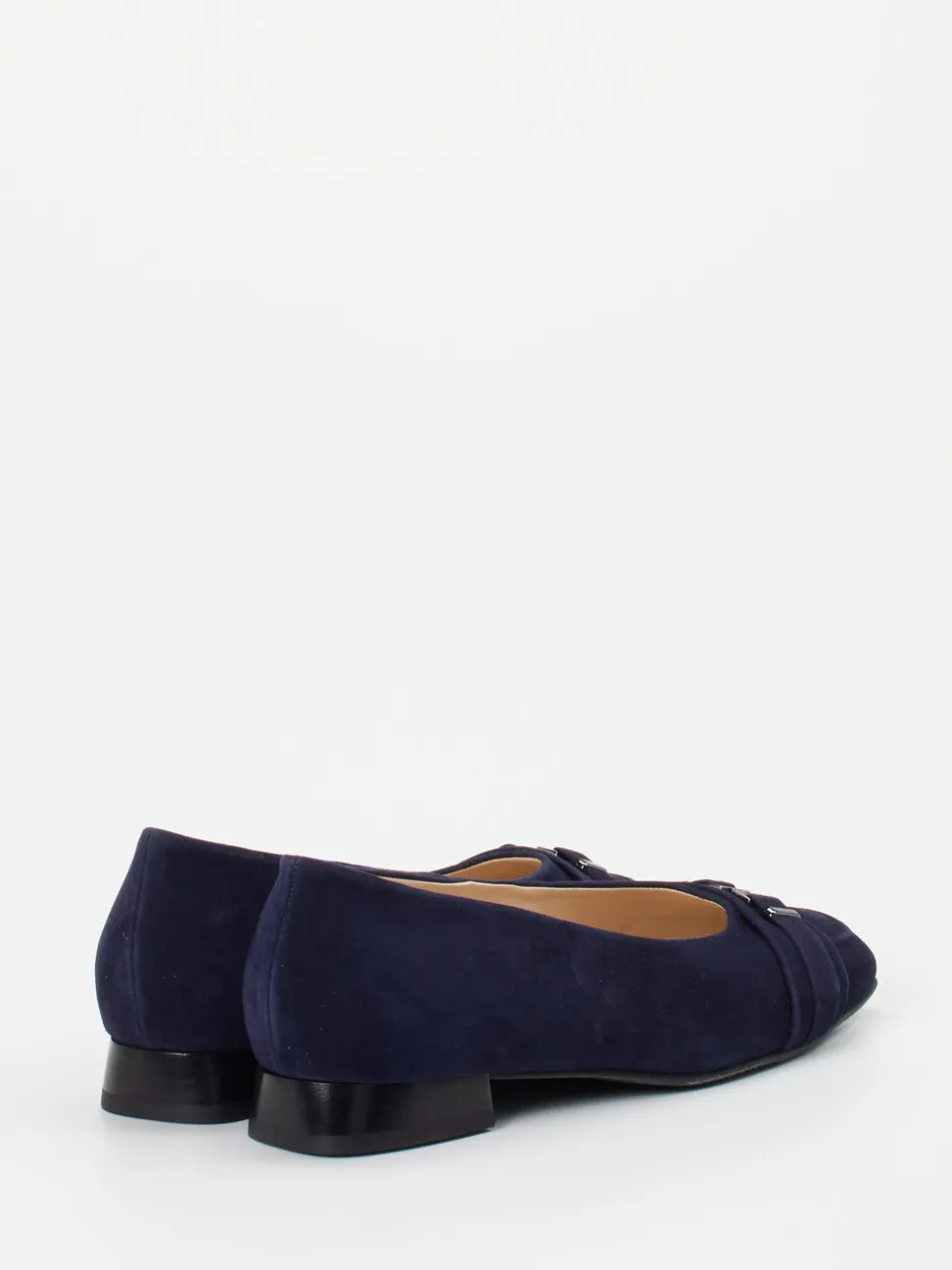 Hassia – Ballerinas aus Veloursleder Dunkelblau