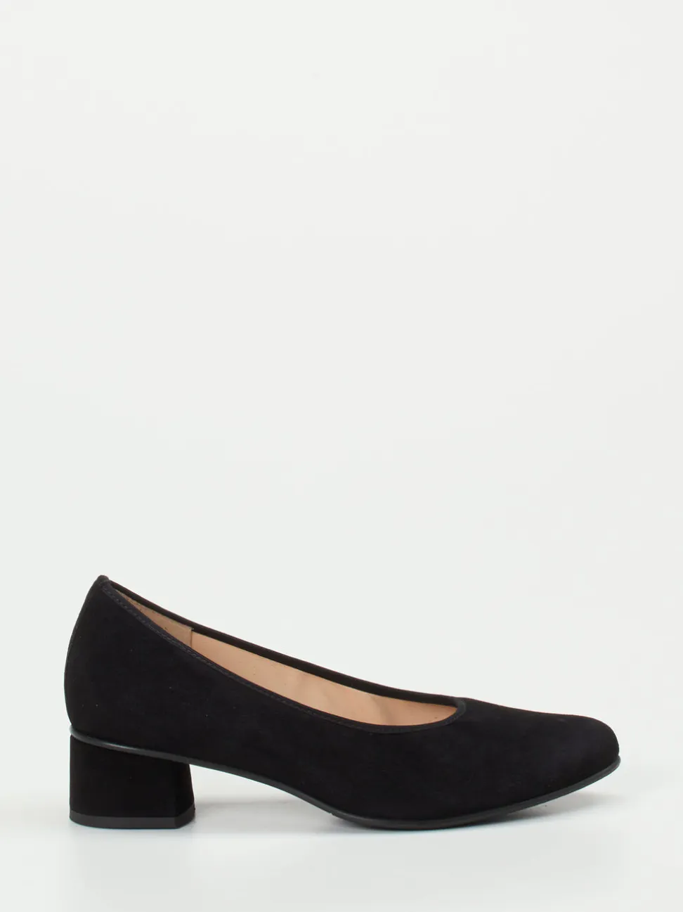 Hassia – Blockabsatz-Pumps aus Veloursleder schwarz