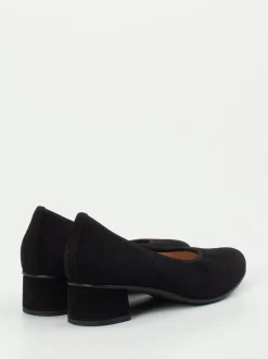 Hassia – Blockabsatz-Pumps aus Veloursleder schwarz