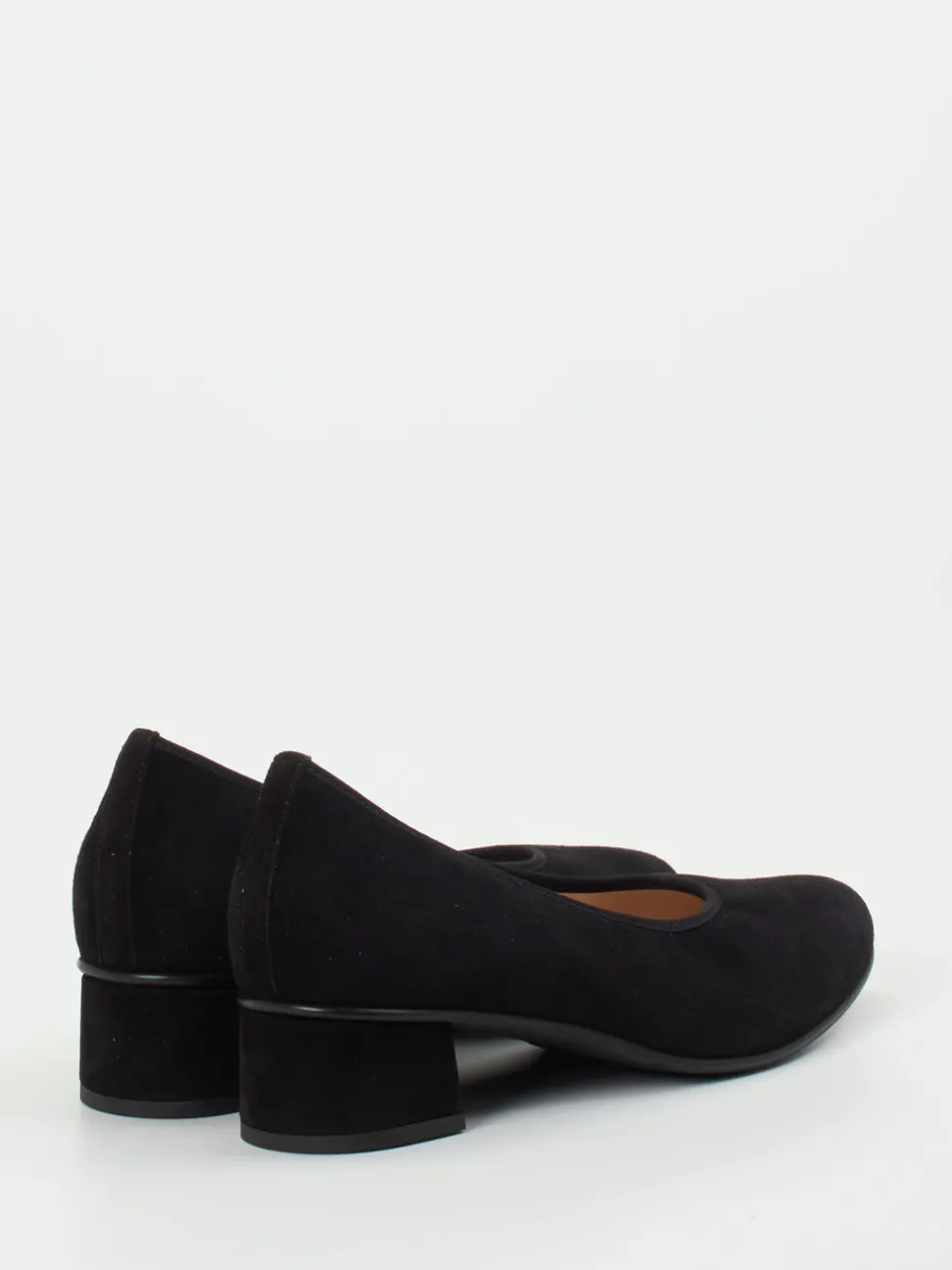 Hassia – Blockabsatz-Pumps aus Veloursleder schwarz