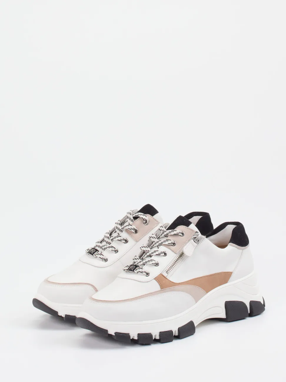 Hassia – Chunky Sneaker aus Kalbleder Offwhite
