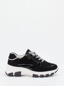 Hassia – Chunky Sneaker aus Veloursleder Schwarz