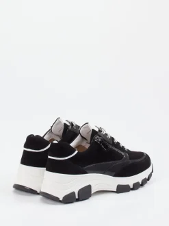 Hassia – Chunky Sneaker aus Veloursleder Schwarz