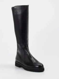 Hassia – Kniehohe Stiefel aus Kalbleder Schwarz