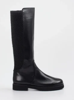 Hassia – Kniehohe Stiefel aus Kalbleder Schwarz