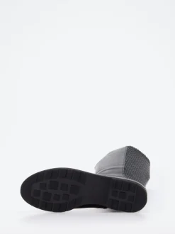 Hassia – Kniehohe Stiefel aus Kalbleder Schwarz