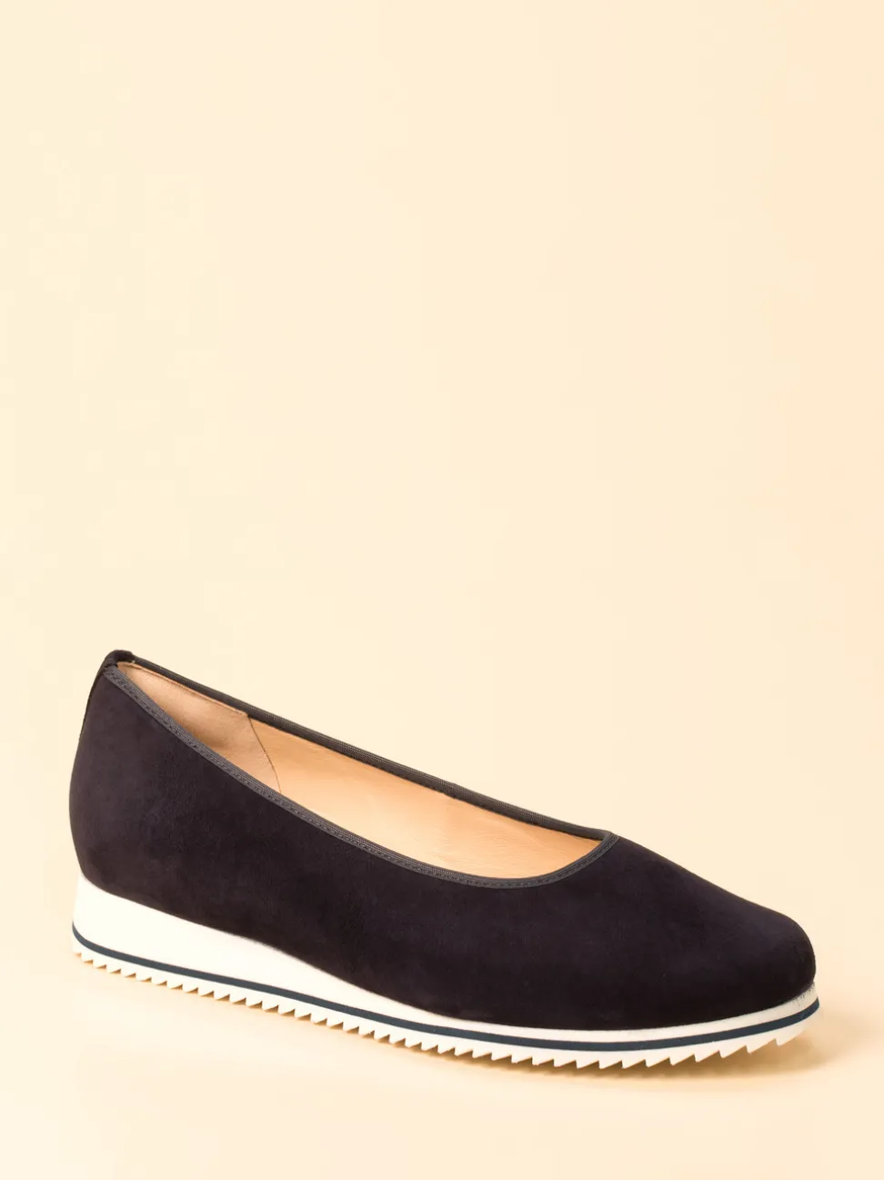 Hassia – Komfort-Ballerina aus Veloursleder Blau