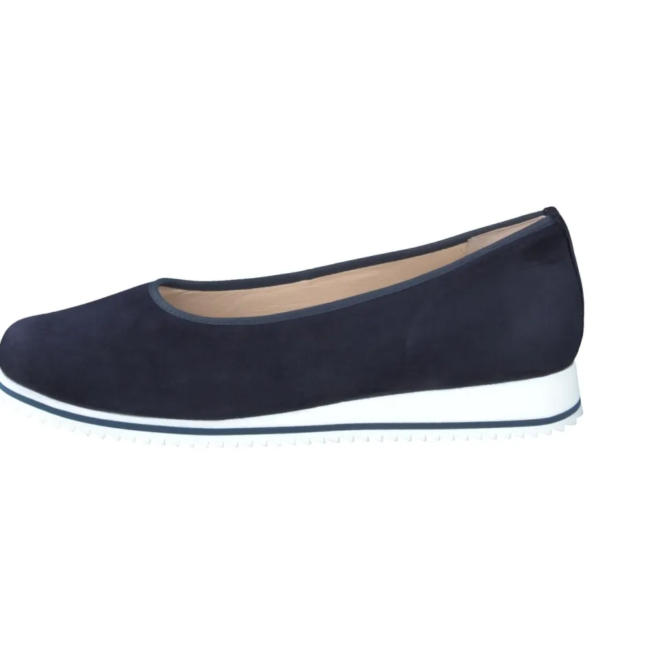 Hassia – Komfort-Ballerina aus Veloursleder Blau