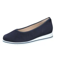 Hassia – Komfort-Ballerina aus Veloursleder Blau