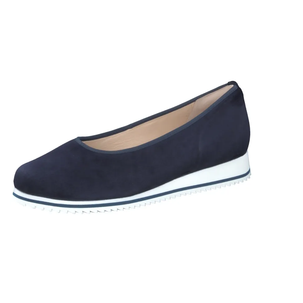 Hassia – Komfort-Ballerina aus Veloursleder Blau
