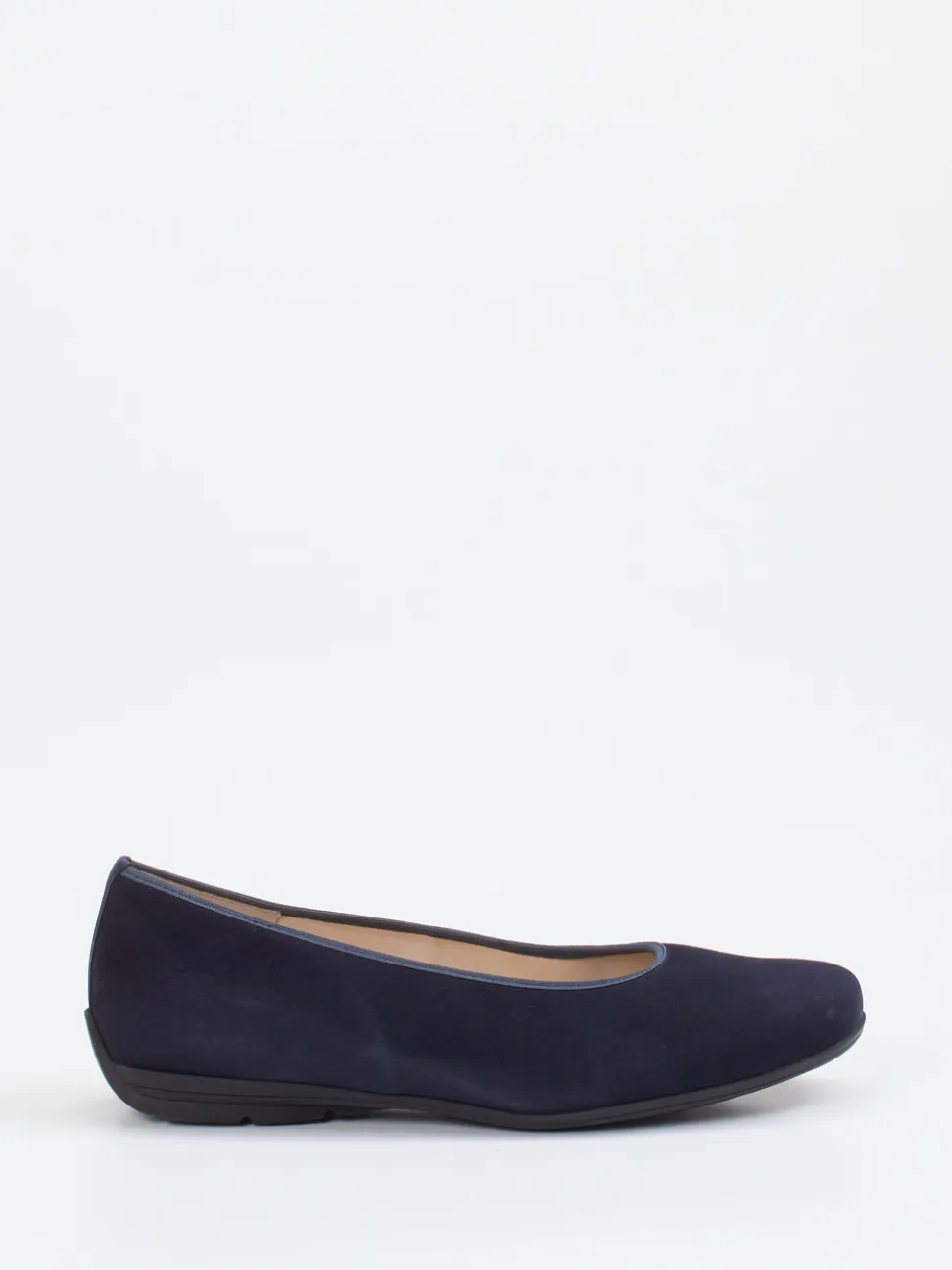 Hassia – Komfort-Ballerinas aus Veloursleder Dunkelblau