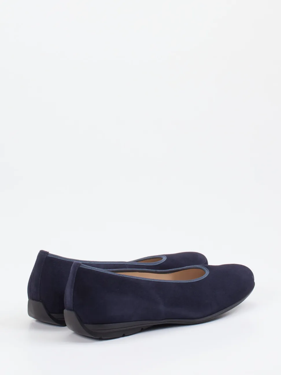 Hassia – Komfort-Ballerinas aus Veloursleder Dunkelblau