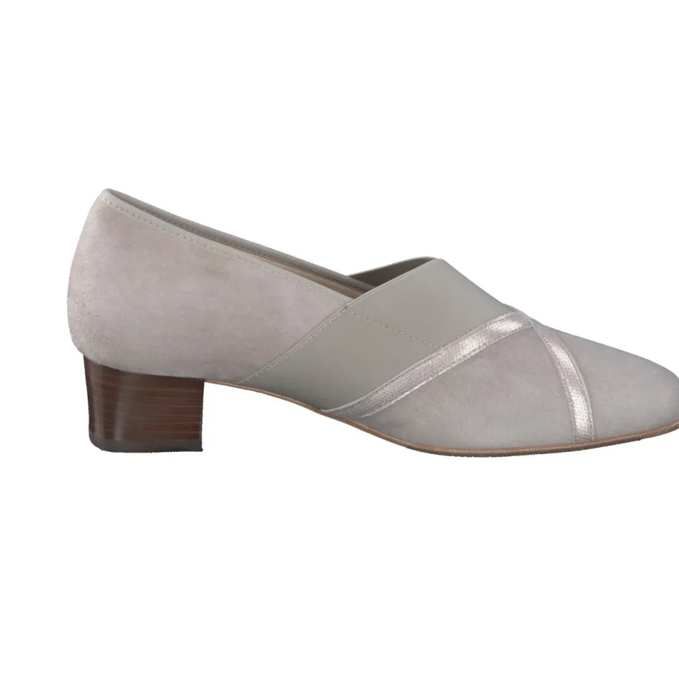 Hassia – Komfortpumps aus Veloursleder beige