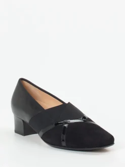 Hassia – Komfort-Pumps aus Veloursleder schwarz