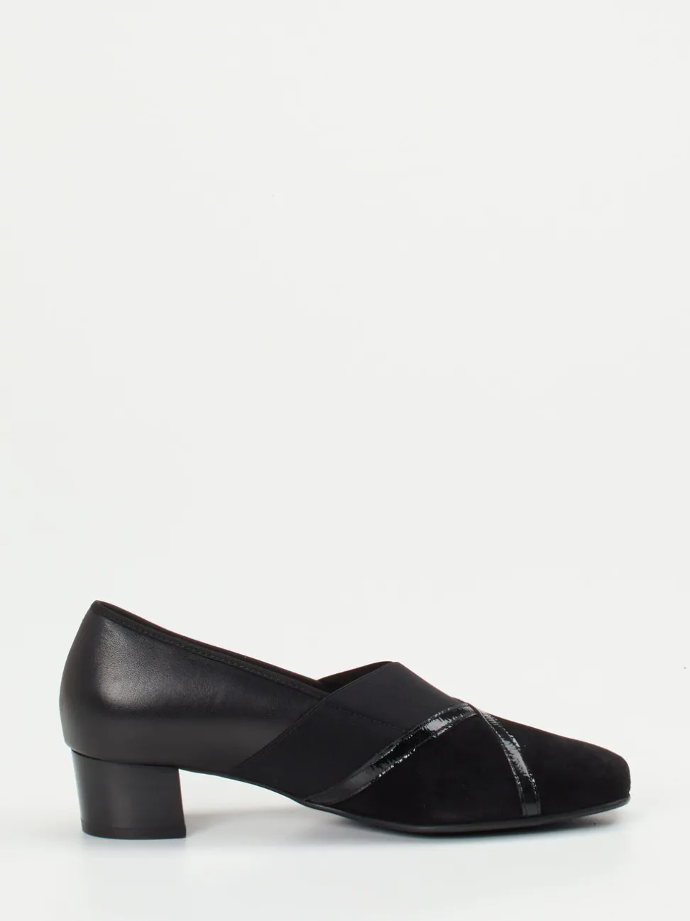 Hassia – Komfort-Pumps aus Veloursleder schwarz