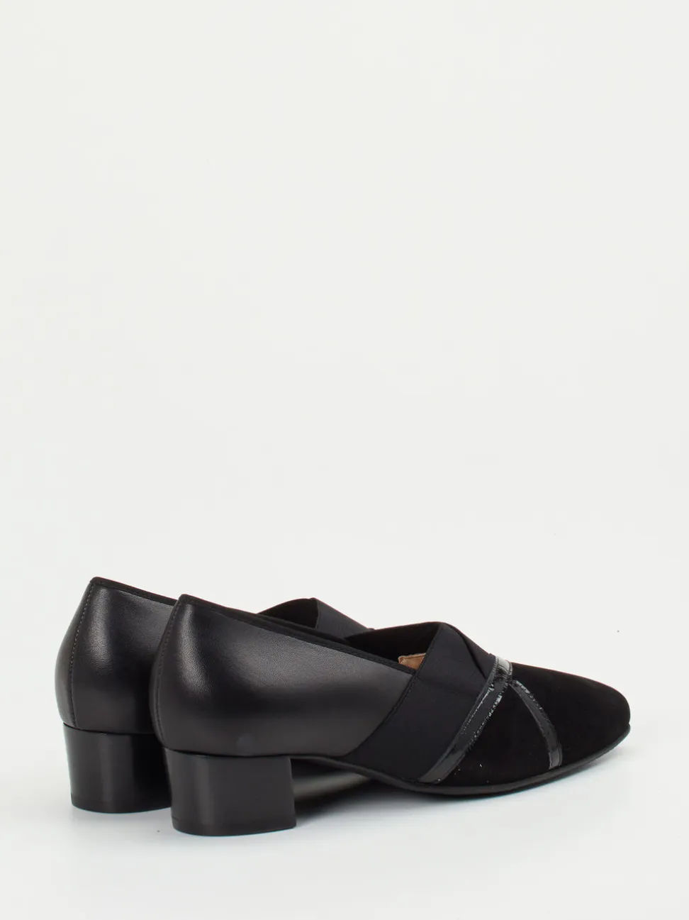 Hassia – Komfort-Pumps aus Veloursleder schwarz