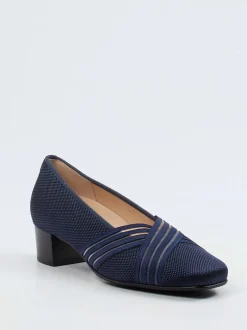 Hassia – Komfortpumps aus Meshstretch-Textil Blau
