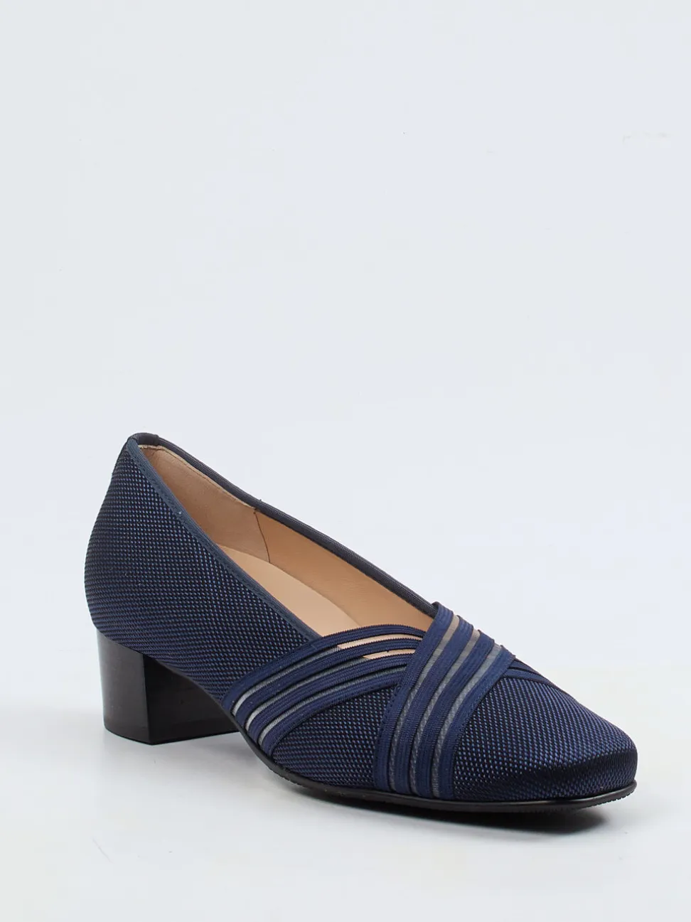 Hassia – Komfortpumps aus Meshstretch-Textil Blau