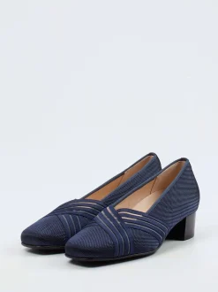 Hassia – Komfortpumps aus Meshstretch-Textil Blau