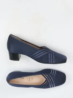 Hassia – Komfortpumps aus Meshstretch-Textil Blau