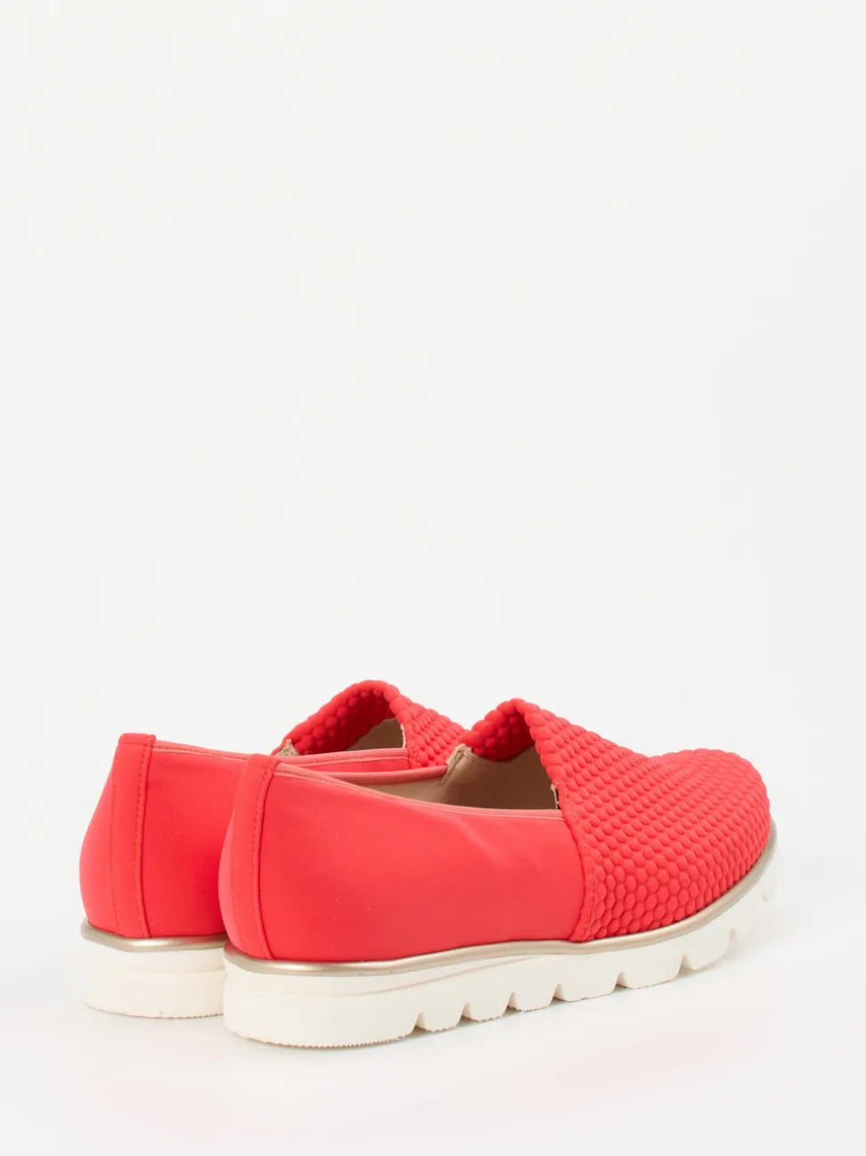 Hassia – Komfort-Slipper aus Textil in Korallrot