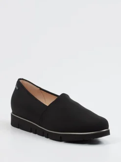 Hassia – Komfort-Slipper aus Stretchtextil Schwarz