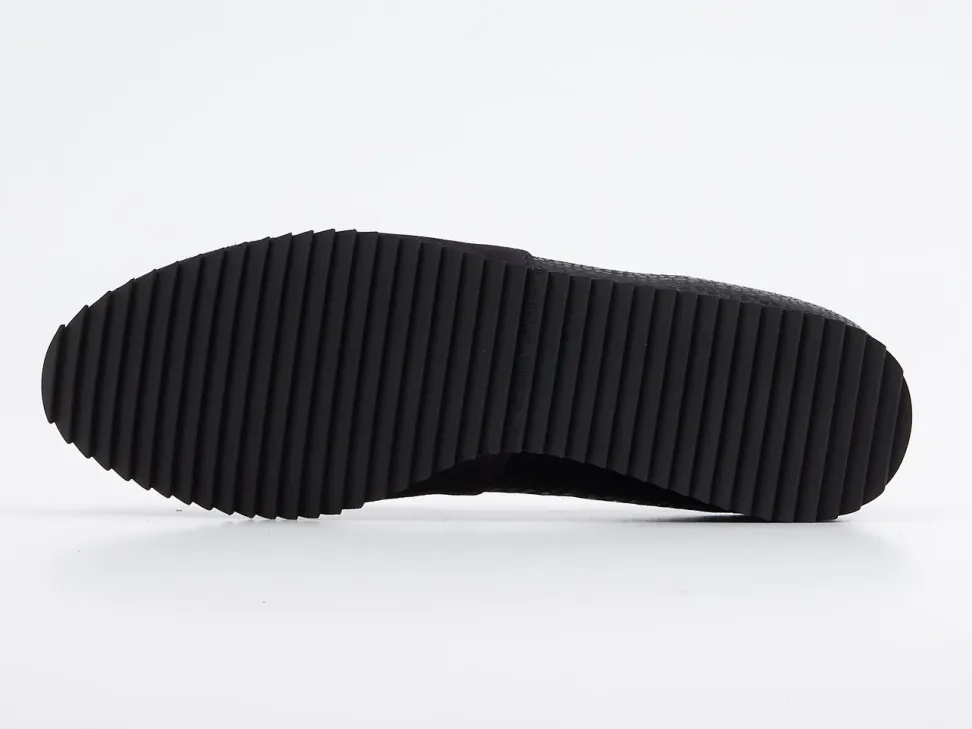 Hassia – Komfort-Slipper aus Veloursleder Dunkelblau