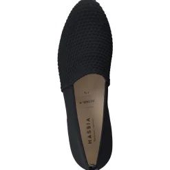 Hassia – Komfort-Slipper aus Textil in Schwarz