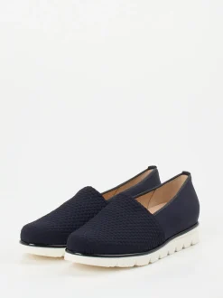 Hassia – Komfort-Slipper aus Textil Dunkelblau