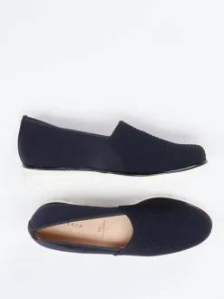 Hassia – Komfort-Slipper aus Textil Dunkelblau