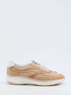 Hassia – Komfort-Sneaker aus Veloursleder beige