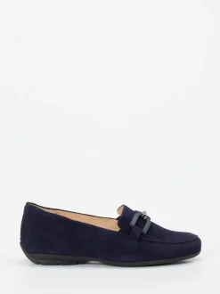 Hassia – Loafer aus Veloursleder marineblau