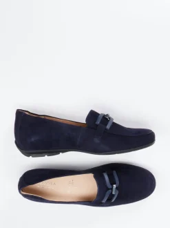 Hassia – Loafer aus Veloursleder marineblau