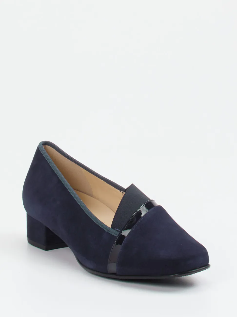 Hassia – Loafer aus Veloursleder Dunkelblau