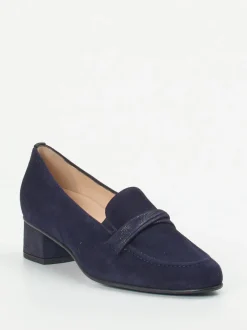 Hassia – Loafer aus Veloursleder Dunkelblau