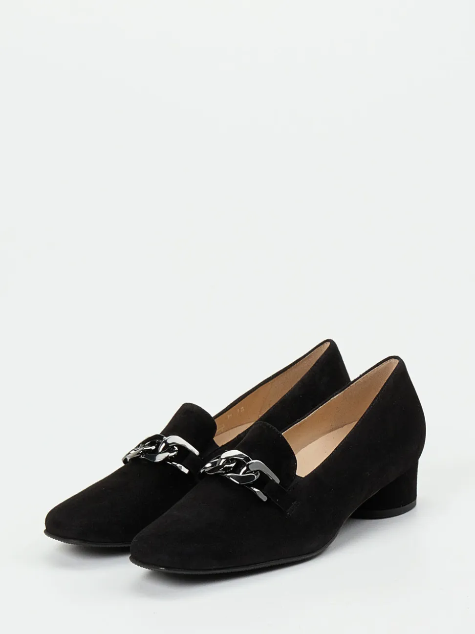 Hassia – Loafer aus Veloursleder Schwarz