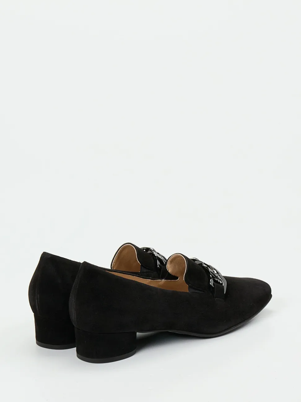 Hassia – Loafer aus Veloursleder Schwarz