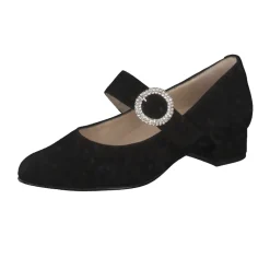 Hassia – Mary Jane Pumps aus Veloursleder schwarz