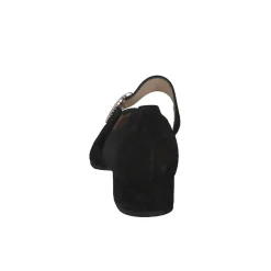 Hassia – Mary Jane Pumps aus Veloursleder schwarz