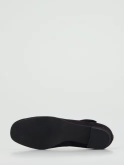 Hassia – Mary Jane Pumps aus Veloursleder Dunkelblau