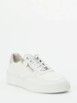 Hassia – Plateau-Sneaker aus Kalbleder in Offwhite