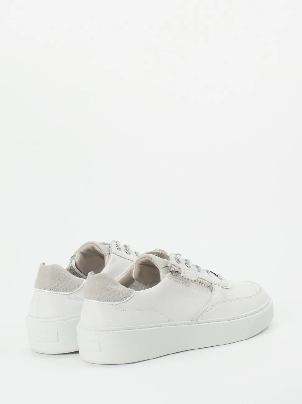 Hassia – Plateau-Sneaker aus Kalbleder in Offwhite