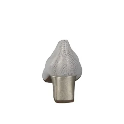 Hassia – Pumps aus geprägtem Leder in Beige