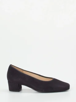 Hassia – Pumps aus Veloursleder in Dunkelblau