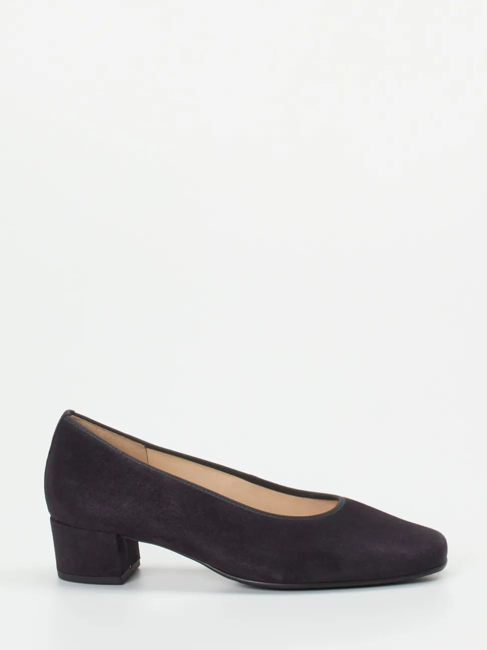 Hassia – Pumps aus Veloursleder in Dunkelblau