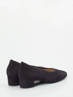 Hassia – Pumps aus Veloursleder in Dunkelblau