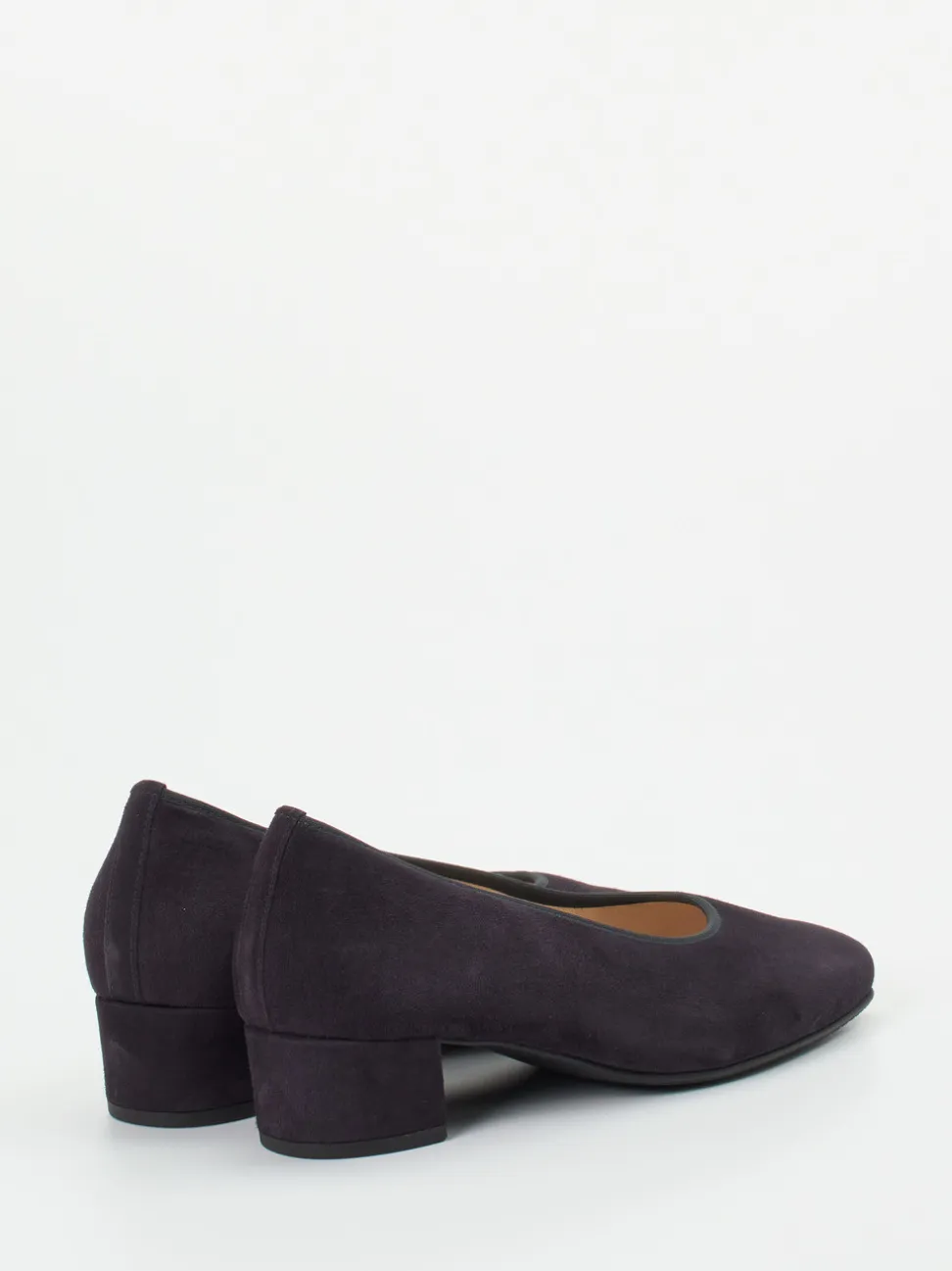 Hassia – Pumps aus Veloursleder in Dunkelblau