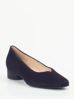 Hassia – Pumps aus Veloursleder Dunkelviolett