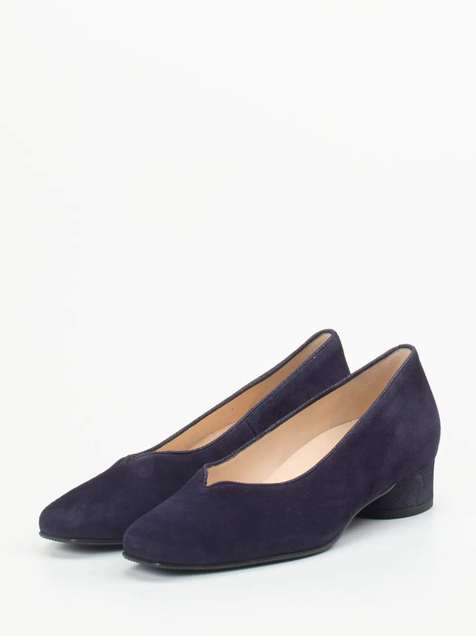 Hassia – Pumps aus Veloursleder Dunkelviolett