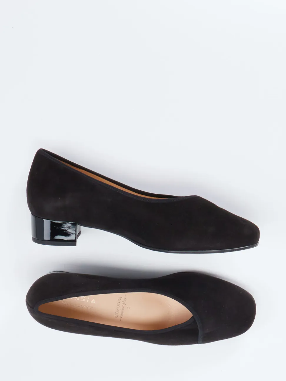 Hassia – Pumps aus Veloursleder in Schwarz